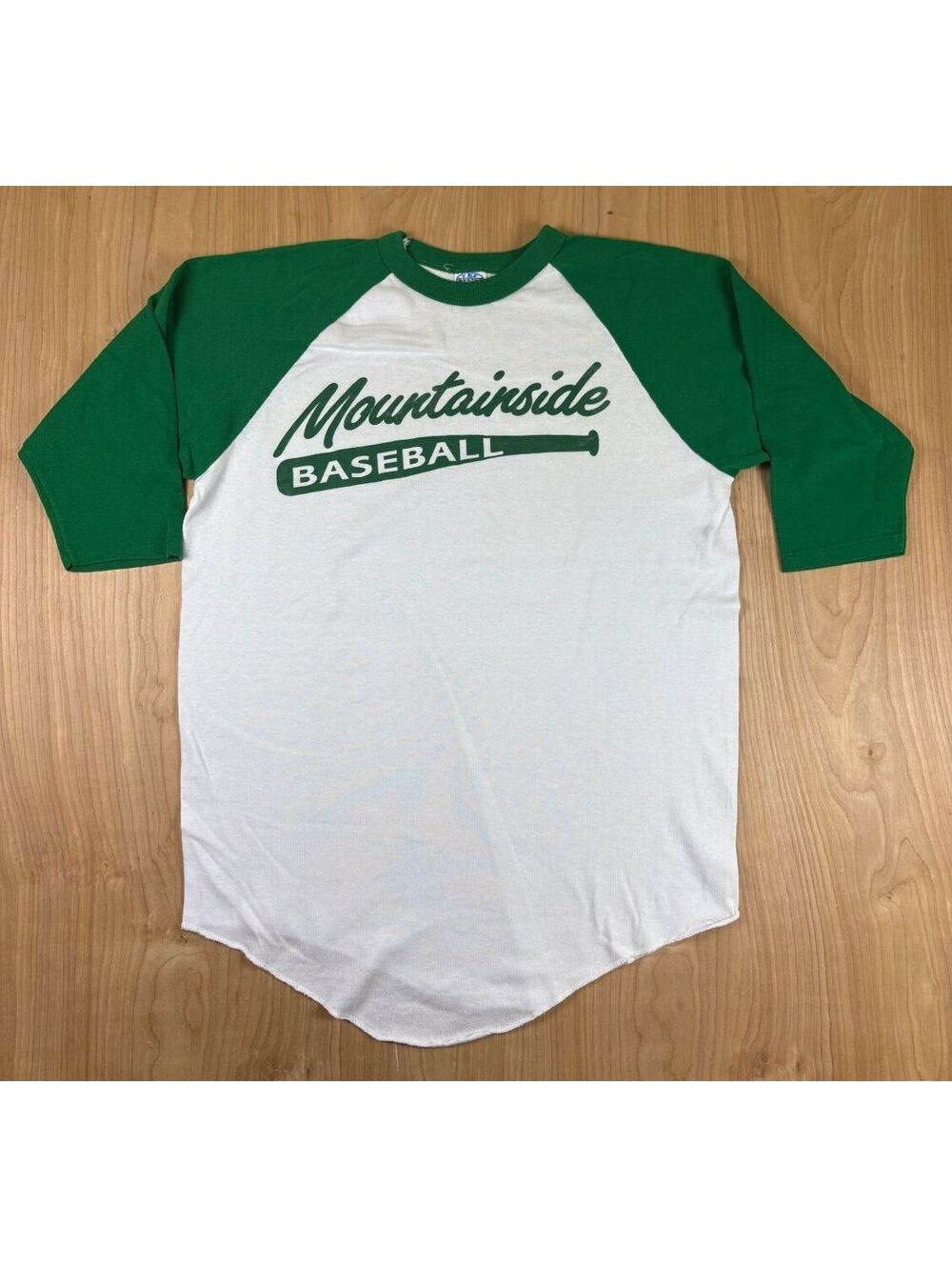 Vintage 70s Mountainside Baseball tshirt athletic sports raglan contrast nj